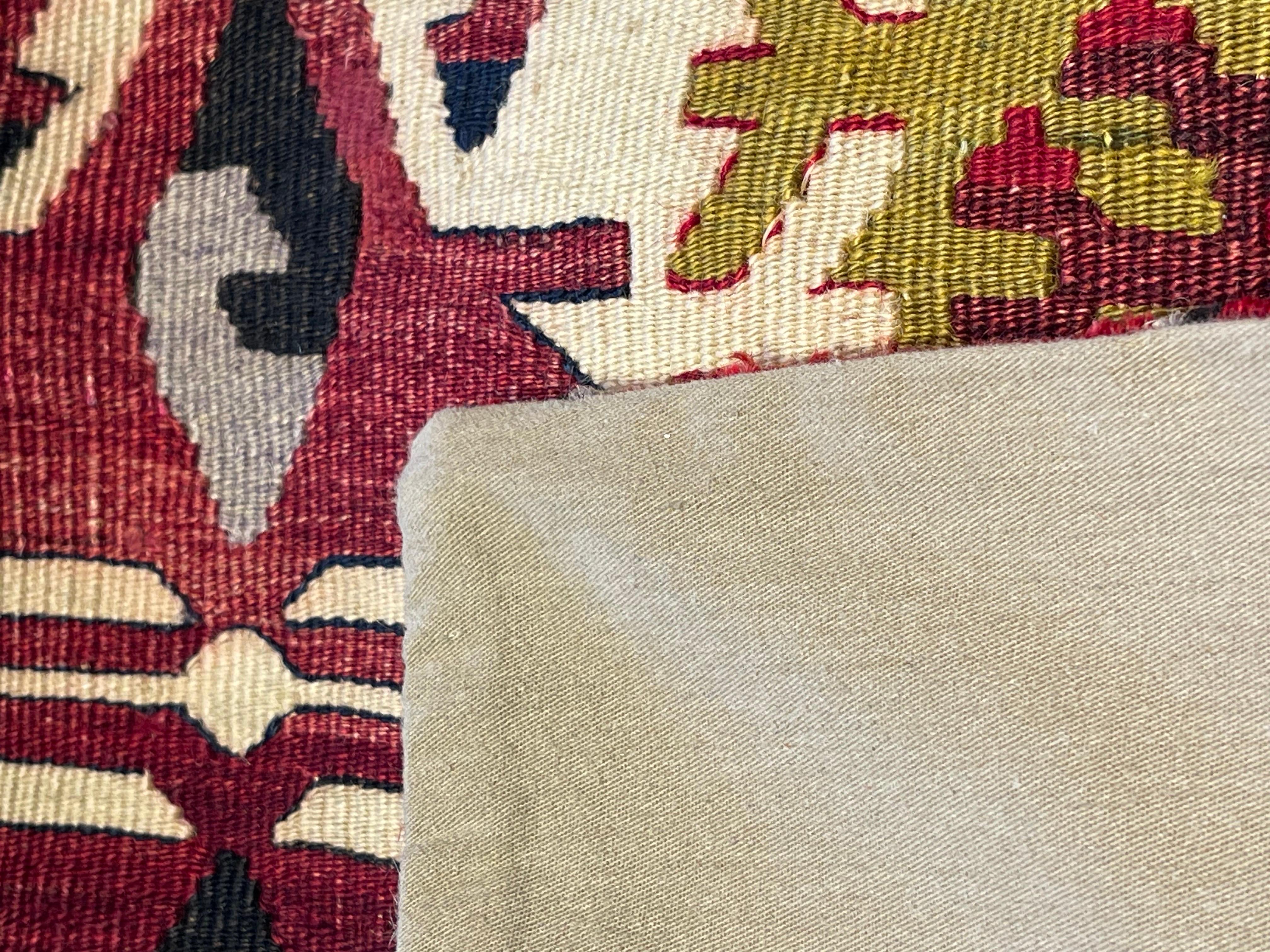 Türkisches modernes Yastik-Kissen im Vintage-Stil mit altem Kelim-Kissen, 4164 im Zustand „Gut“ im Angebot in Tokyo, JP