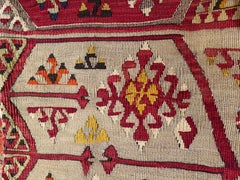 Vintage & Old Kilim Cushion Cover, Anatolian Yastik Turkish Modern Pillow 4185