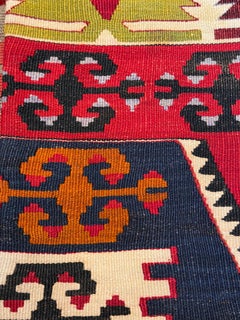 Vintage & Old Kilim Cushion Cover, Anatolian Yastik Turkish Modern Pillow 4215