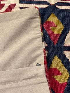 Vintage & Old Kilim Cushion Cover, Anatolian Yastik Turkish Modern Pillow 4218