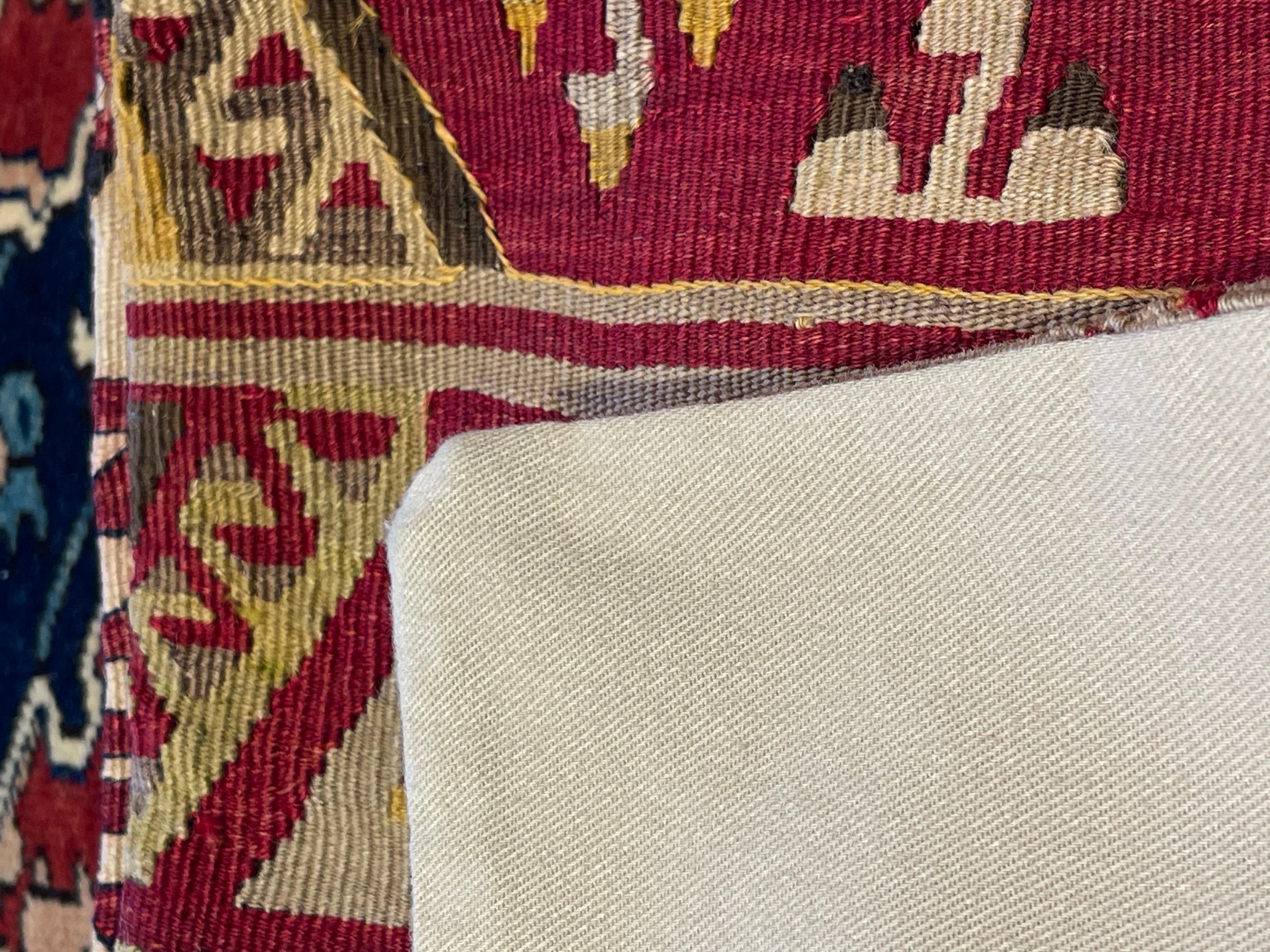 Noué à la main Coussin Kilim vintage et ancien, coussin moderne turc d'Anatolie Yastik 4223 en vente