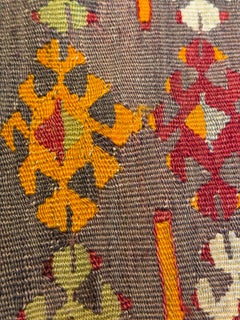 Vintage & Old Kilim Cushion Cover, Anatolian Yastik Turkish Modern Pillow 4232