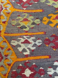 Vintage & Old Kilim Cushion Cover, Anatolian Yastik Turkish Modern Pillow 4232