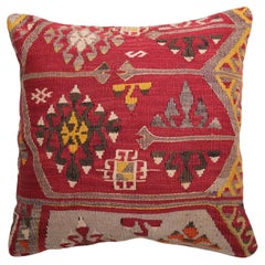 Copricuscino Kilim vintage e antico, cuscino moderno turco Anatolian Yastik 4234