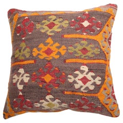 Copricuscino Kilim vintage e antico, cuscino moderno turco Anatolian Yastik 4242