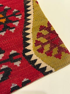 Vintage & Old Kilim Cushion Cover, Anatolian Yastik Turkish Modern Pillow 4243