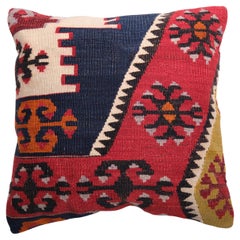 Coussin Kilim vintage et ancien, coussin moderne turc d
Anatolie Yastik 4243
