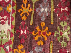 Vintage & Old Kilim Cushion Cover, Anatolian Yastik Turkish Modern Pillow 4248