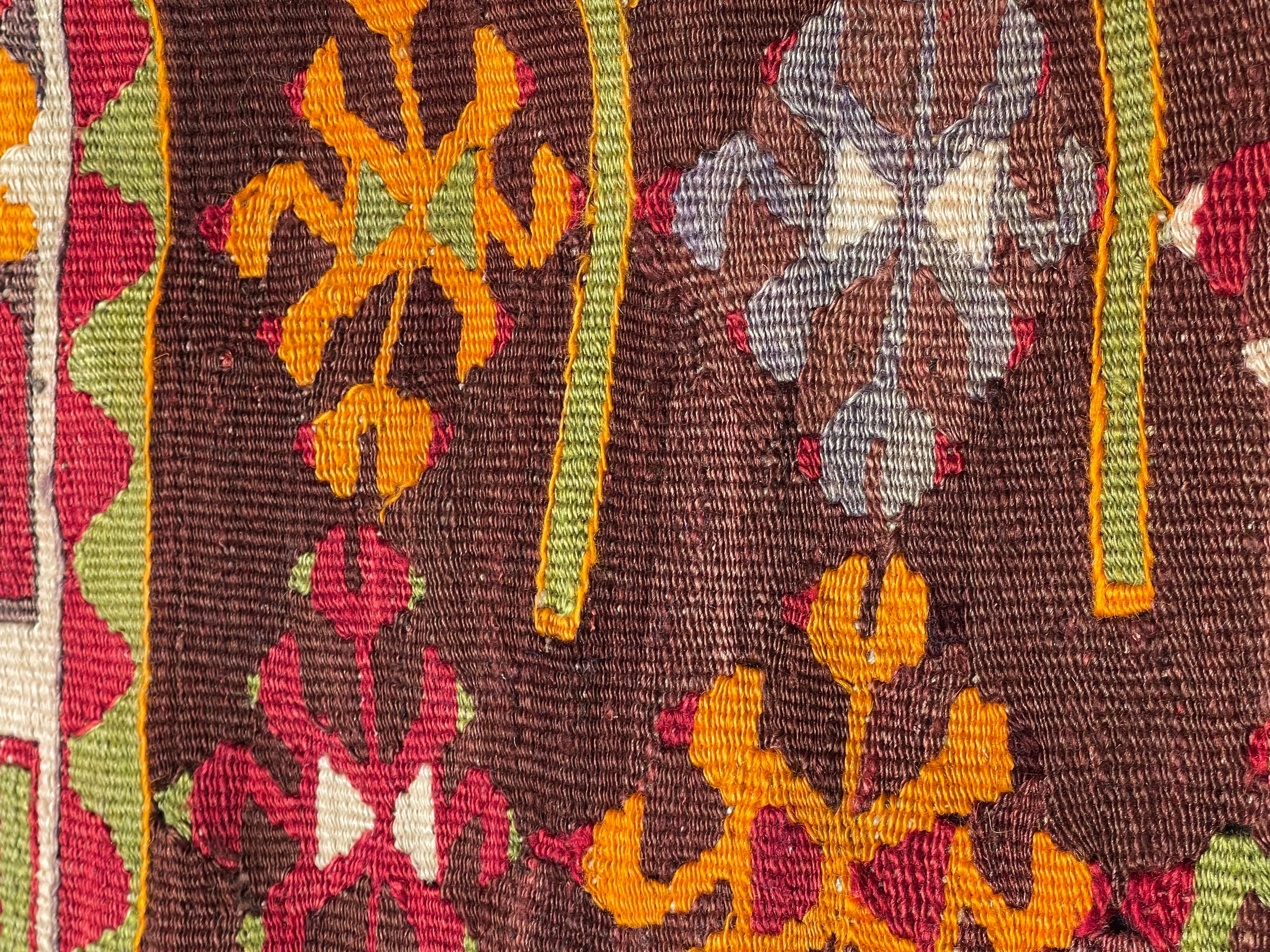 Türkisches modernes Yastik-Kissen im Vintage-Stil mit altem Kelim-Kissen, 4248 im Zustand „Gut“ im Angebot in Tokyo, JP