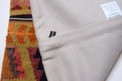 Türkisches modernes Yastik-Kissen im Vintage-Stil mit altem Kelim-Kissen, 4308