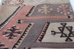 Türkisches modernes Yastik-Kissen im Vintage-Stil mit altem Kelim-Kissen, 4373