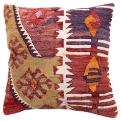 Coussin Kilim vintage et ancien, coussin moderne turc d
Anatolie Yastik 4354