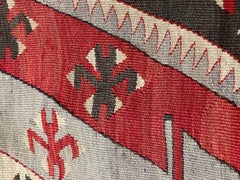 Vintage & Old Kilim Cushion Cover, Anatolian Yastik Turkish Modern Pillow 4372