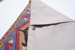 Funda de Cojín Kilim Vintage y Antiguo, Cojín Moderno Turco Yastik de Anatolia 4382