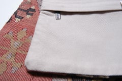 Türkisches modernes Yastik-Kissen im Vintage-Stil mit altem Kelim-Kissen, 4383