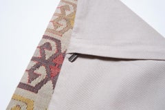 Vintage & Old Kilim Cushion Cover, Anatolian Yastik Turkish Modern Pillow 4387