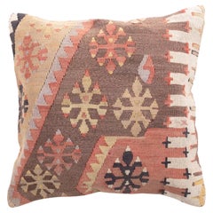 Copricuscino Kilim vintage e antico, cuscino moderno turco Anatolian Yastik 4403