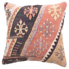 Copricuscino Kilim vintage e antico, cuscino moderno turco Anatolian Yastik 4407