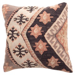 Copricuscino Kilim vintage e antico, cuscino moderno turco Anatolian Yastik 4409