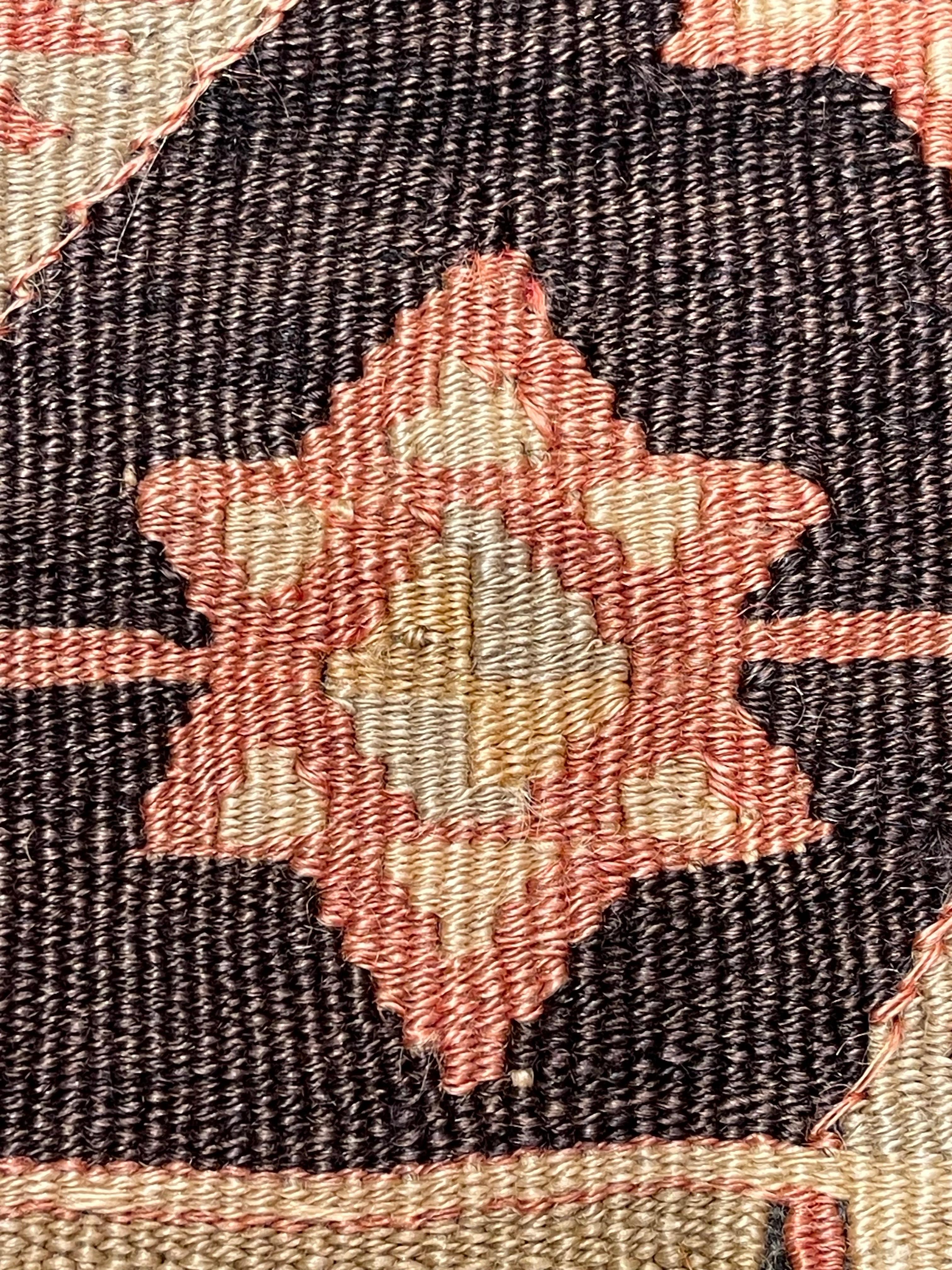 Tessuto a mano Copricuscino Kilim vintage e antico, cuscino moderno turco Anatolian Yastik 4421 in vendita