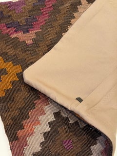 Türkisches modernes Yastik-Kissen im Vintage-Stil mit altem Kelim-Kissen, 4425