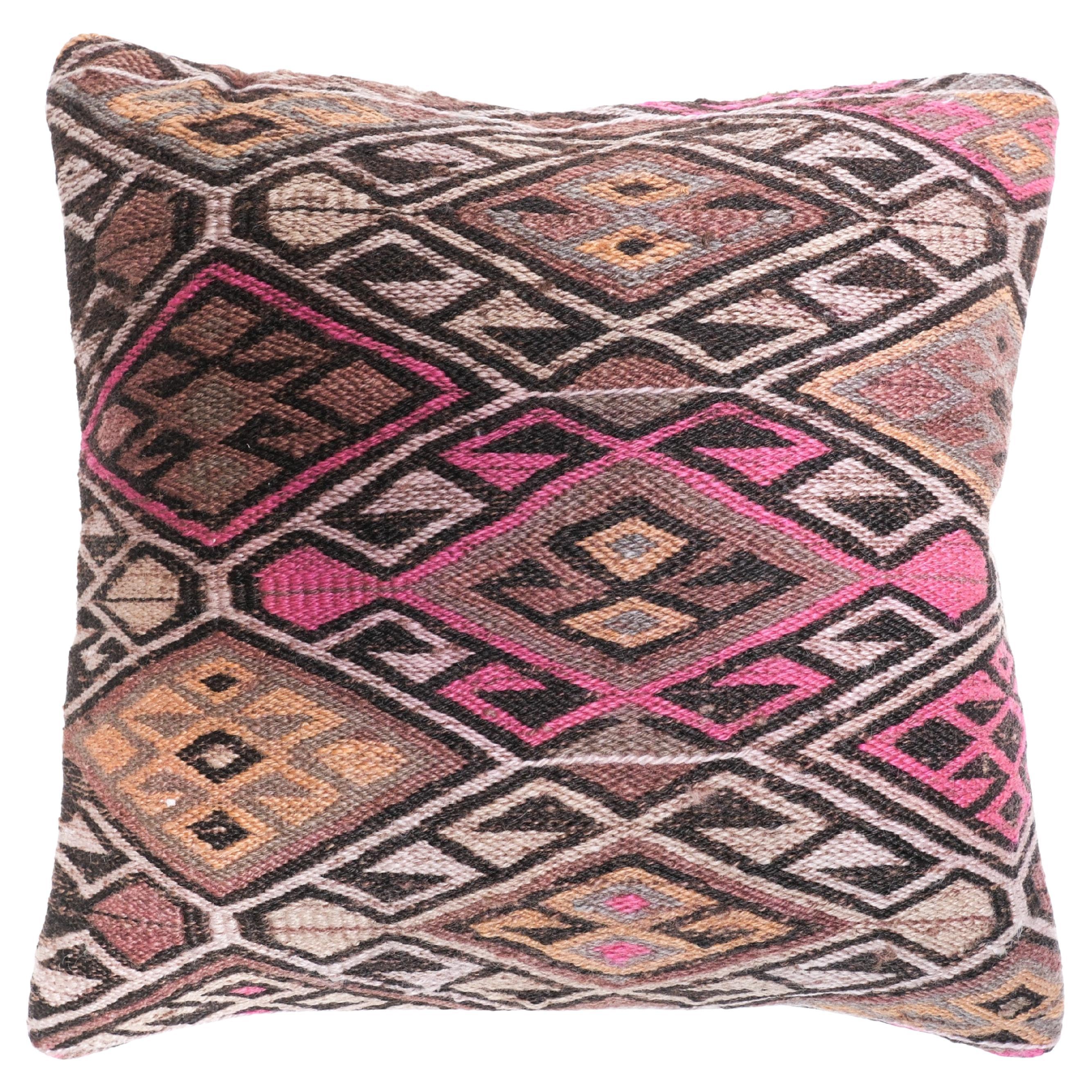 Coussin Kilim vintage et ancien, coussin moderne turc d
Anatolie Yastik 4426