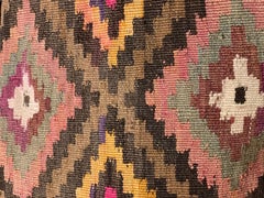 Vintage & Old Kilim Cushion Cover, Anatolian Yastik Turkish Modern Pillow 4429
