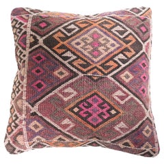 Vintage & Old Kilim Cushion Cover, Anatolian Yastik Turkish Modern Pillow 4434