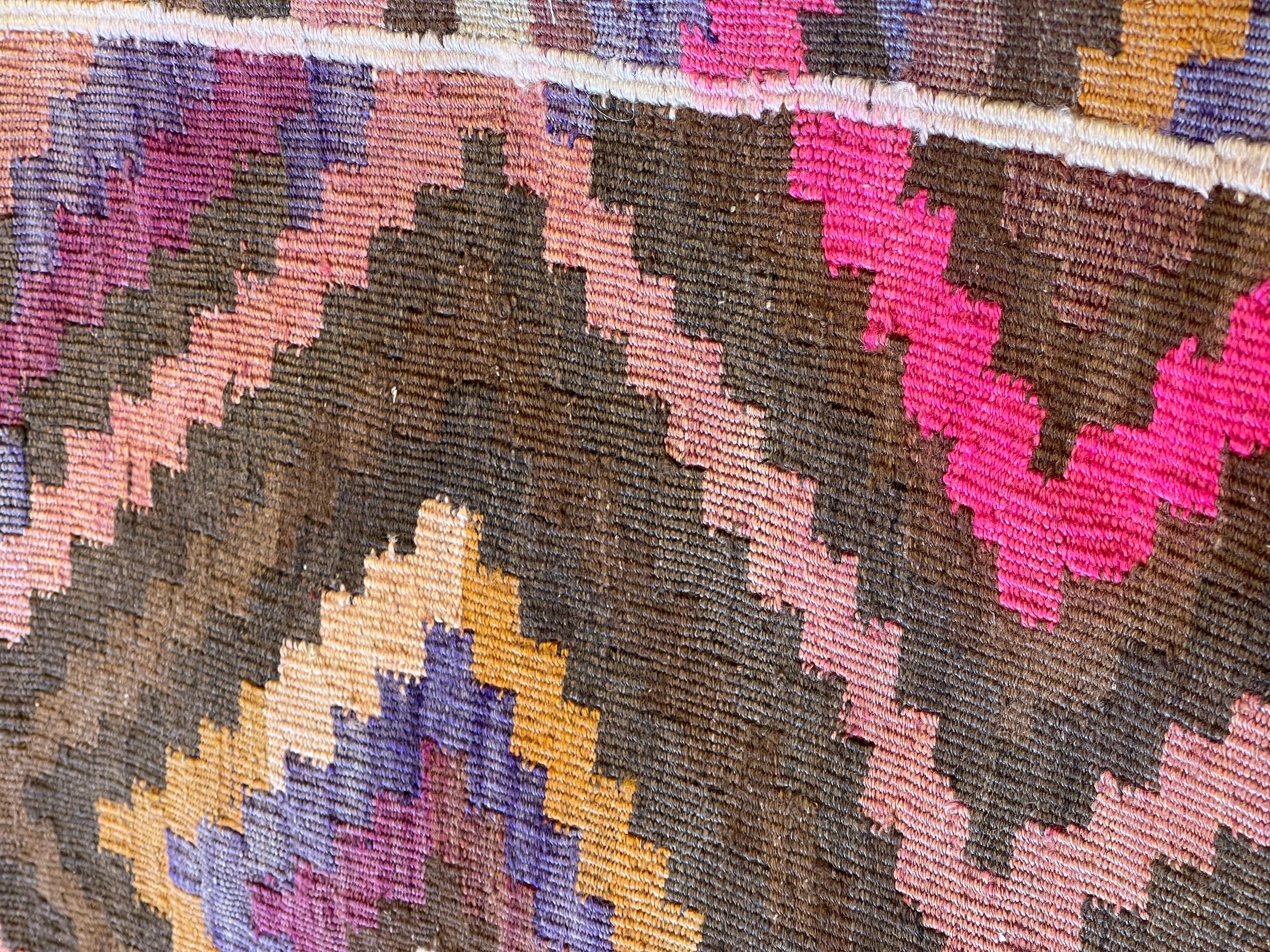 Funda de Cojín Kilim Vintage y Antiguo, Cojín Moderno Turco Yastik de Anatolia 4439 en Bueno estado para la venta en Tokyo, JP
