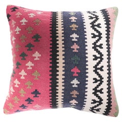 Copricuscino Kilim vintage e antico, cuscino moderno turco Anatolian Yastik 4447