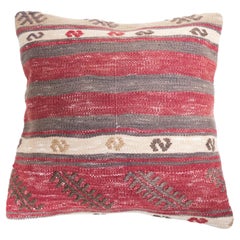 Vintage & Old Kilim Cushion Cover, Anatolian Yastik Turkish Modern Pillow 4449