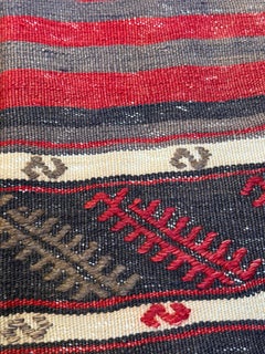 Vintage & Old Kilim Cushion Cover, Anatolian Yastik Turkish Modern Pillow 4451