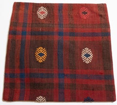 Vintage & Old Kilim Cushion Cover, Anatolian Yastik Turkish Modern Pillow 4455