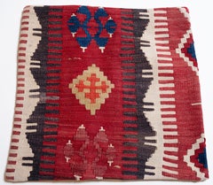 Copricuscino Kilim vintage e antico, cuscino moderno turco Anatolian Yastik 4481