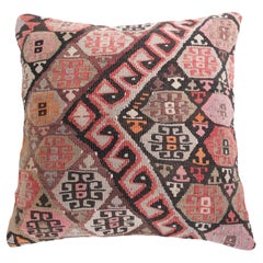 Vintage & Old Kilim Cushion Cover, Anatolian Yastik Turkish Modern Pillow 4490