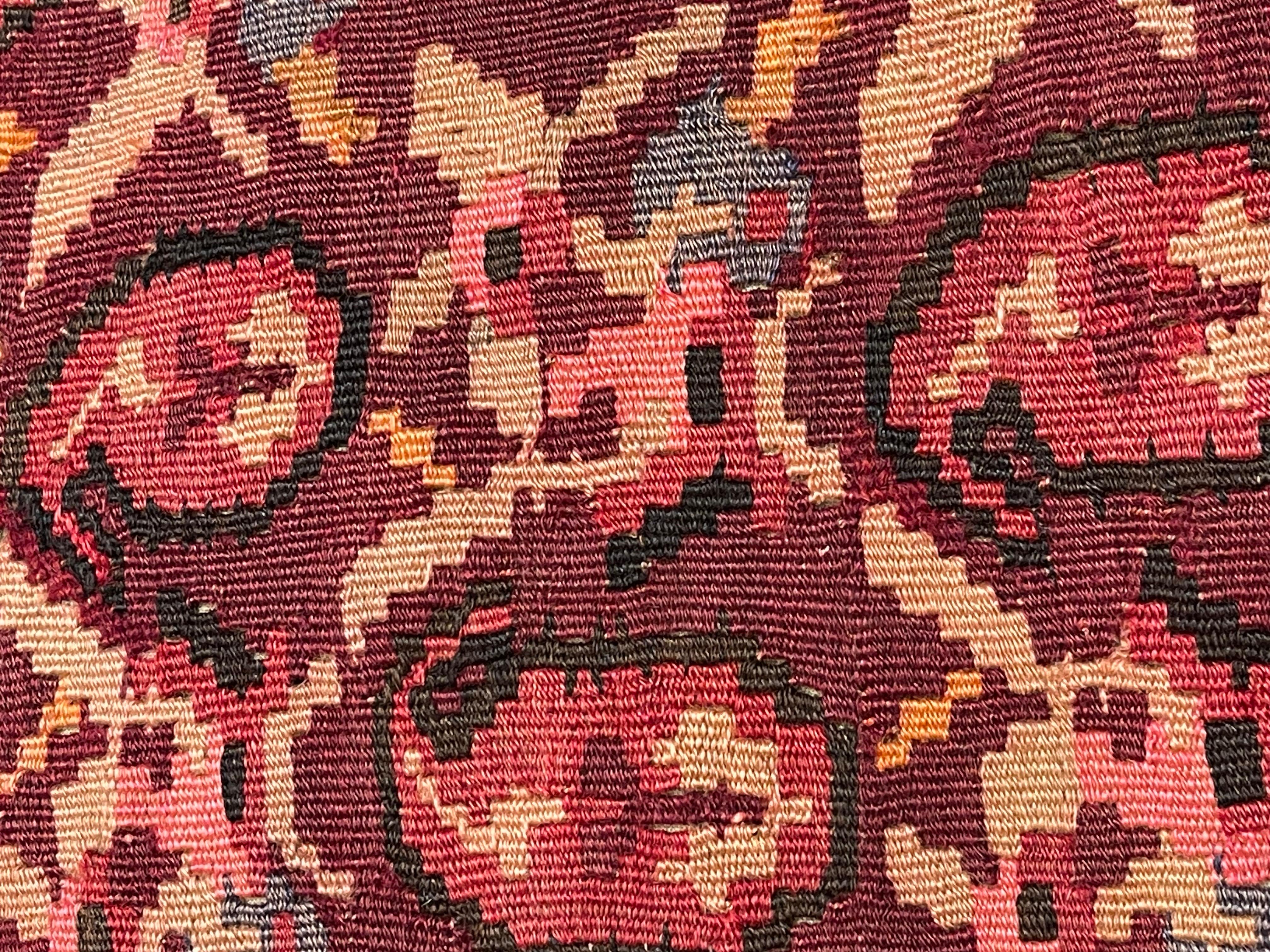Funda de Cojín Kilim Vintage y Antiguo, Cojín Moderno Turco Yastik de Anatolia 4494 Tejido a mano en venta