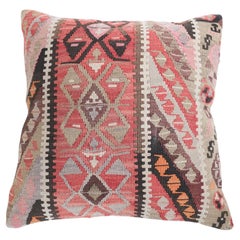 Coussin Kilim vintage et ancien, coussin moderne turc d'Anatolie Yastik 4497