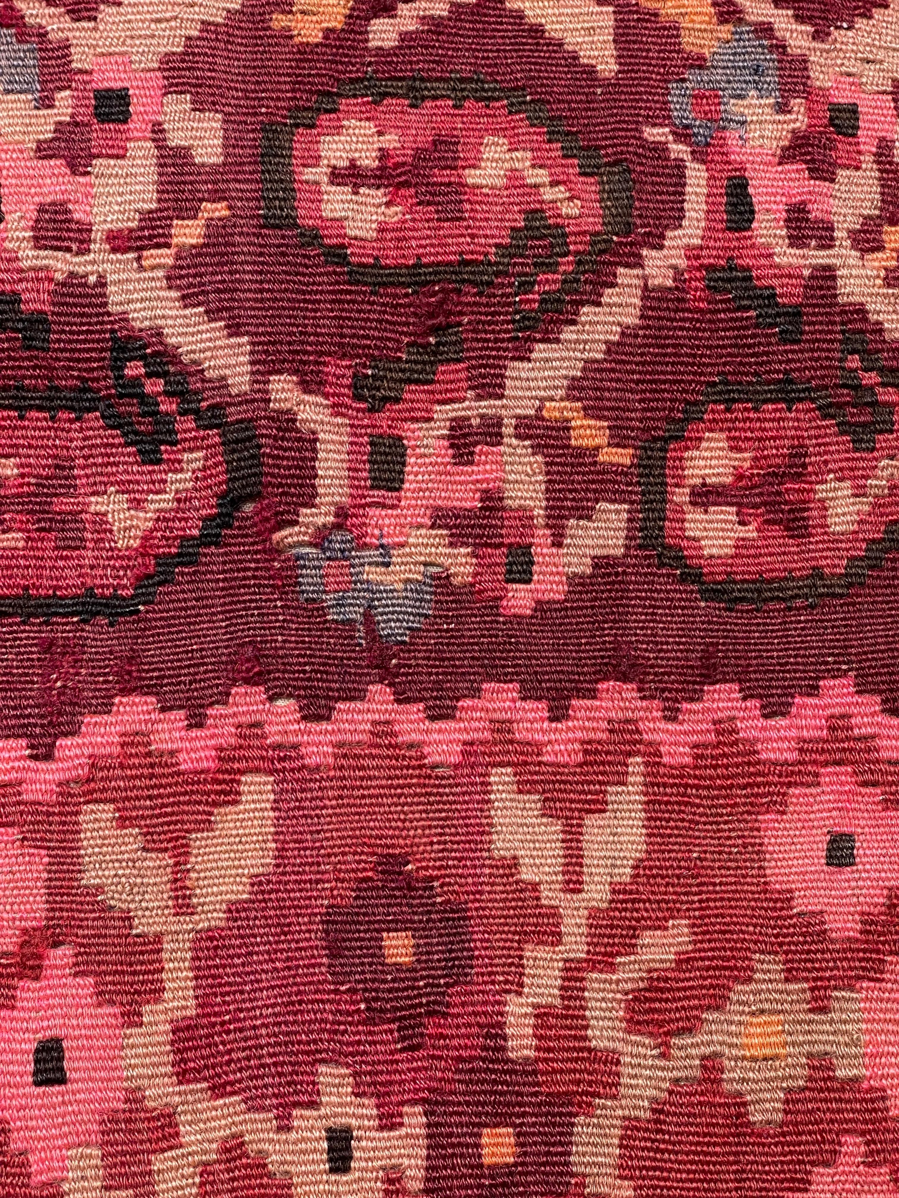 Hand-Woven Vintage & Old Kilim Cushion Cover, Anatolian Yastik Turkish Modern Pillow 4498 For Sale