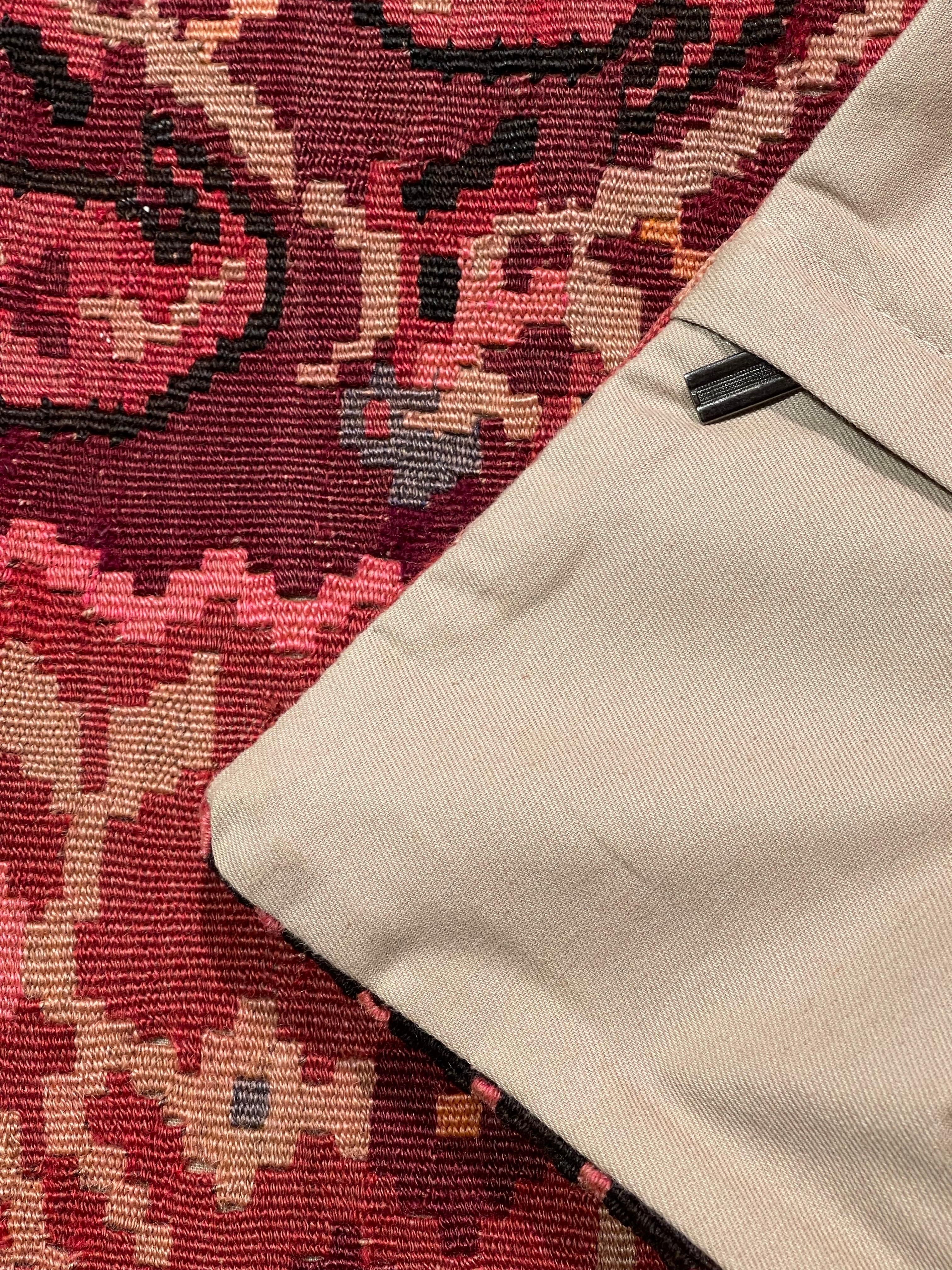 Vintage & Old Kilim Cushion Cover, Anatolian Yastik Turkish Modern Pillow 4498 In Good Condition For Sale In Tokyo, JP