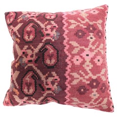 Coussin Kilim vintage et ancien, coussin moderne turc d'Anatolie Yastik 4498