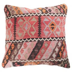 Vintage & Old Kilim Cushion Cover, Anatolian Yastik Turkish Modern Pillow 4501