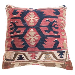 Vintage & Old Kilim Cushion Cover, Anatolian Yastik Turkish Modern Pillow 4518
