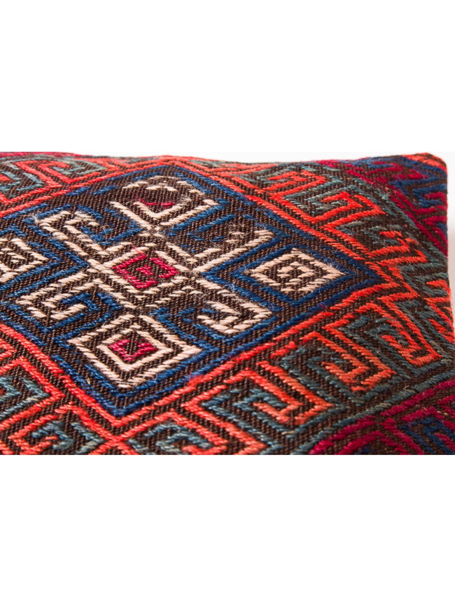 Hand-Woven Vintage & Old Kilim Cushion Cover, Anatolian Yastik Turkish Modern Pillow KC1796 For Sale