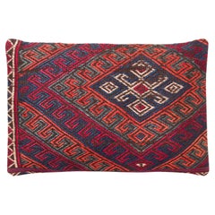 Vintage & Old Kilim Cushion Cover, Anatolian Yastik Turkish Modern Pillow KC1796