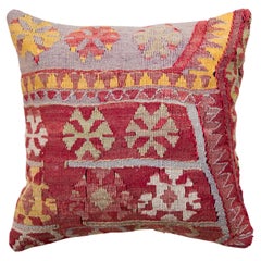Vintage 
Old Kilim Cushion Cover, Anatolian Yastik Turkish Modern Pillow KC3304
