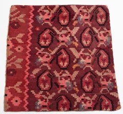 Vintage & Old Kilim Cushion Cover, Anatolian Yastik Turkish Modern Pillow 4505