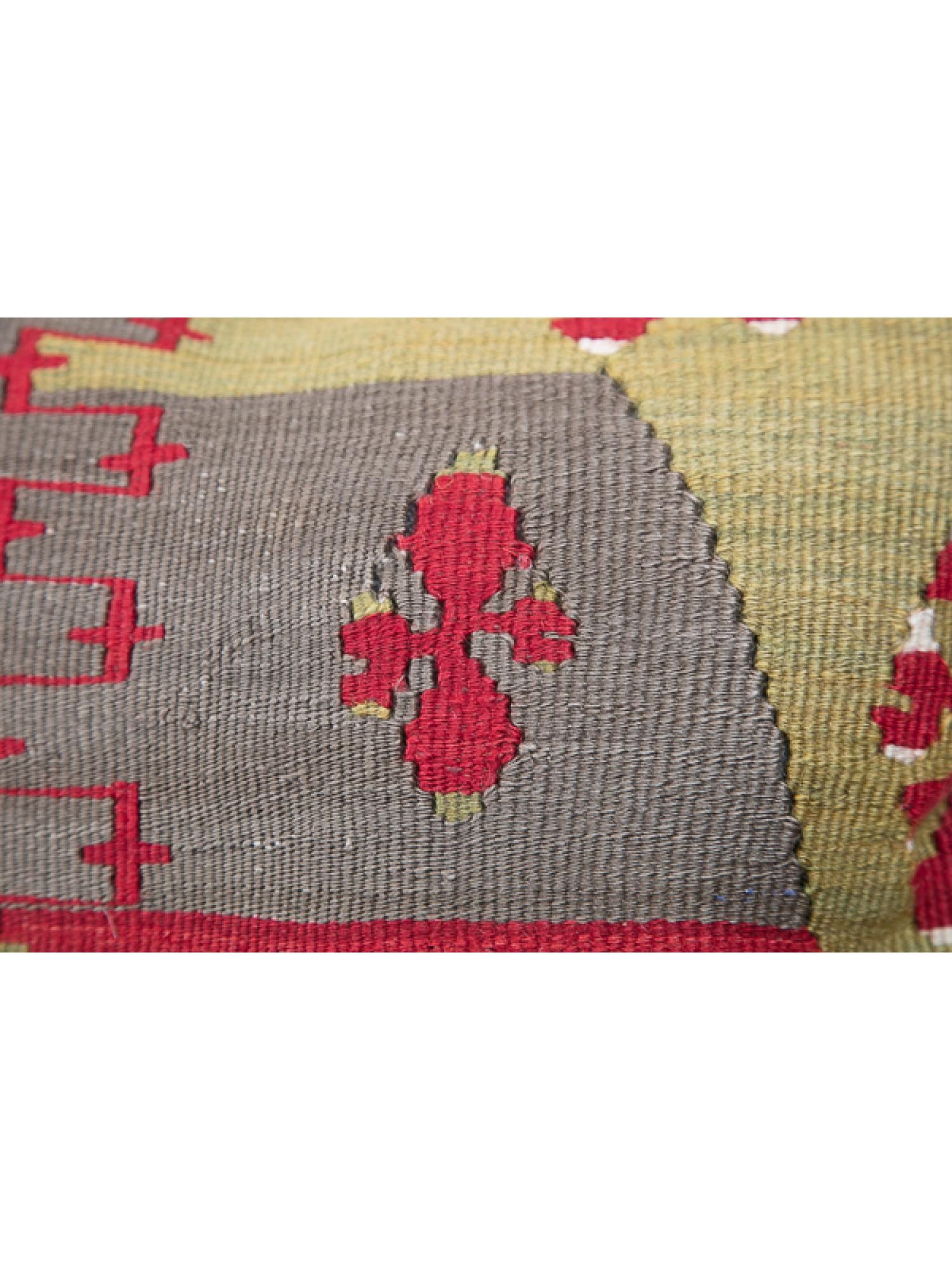 Hand-Woven Vintage & Old Kilim Cushion Cover, Anatolian Yastik Turkish Modern Pillow KC3414 For Sale