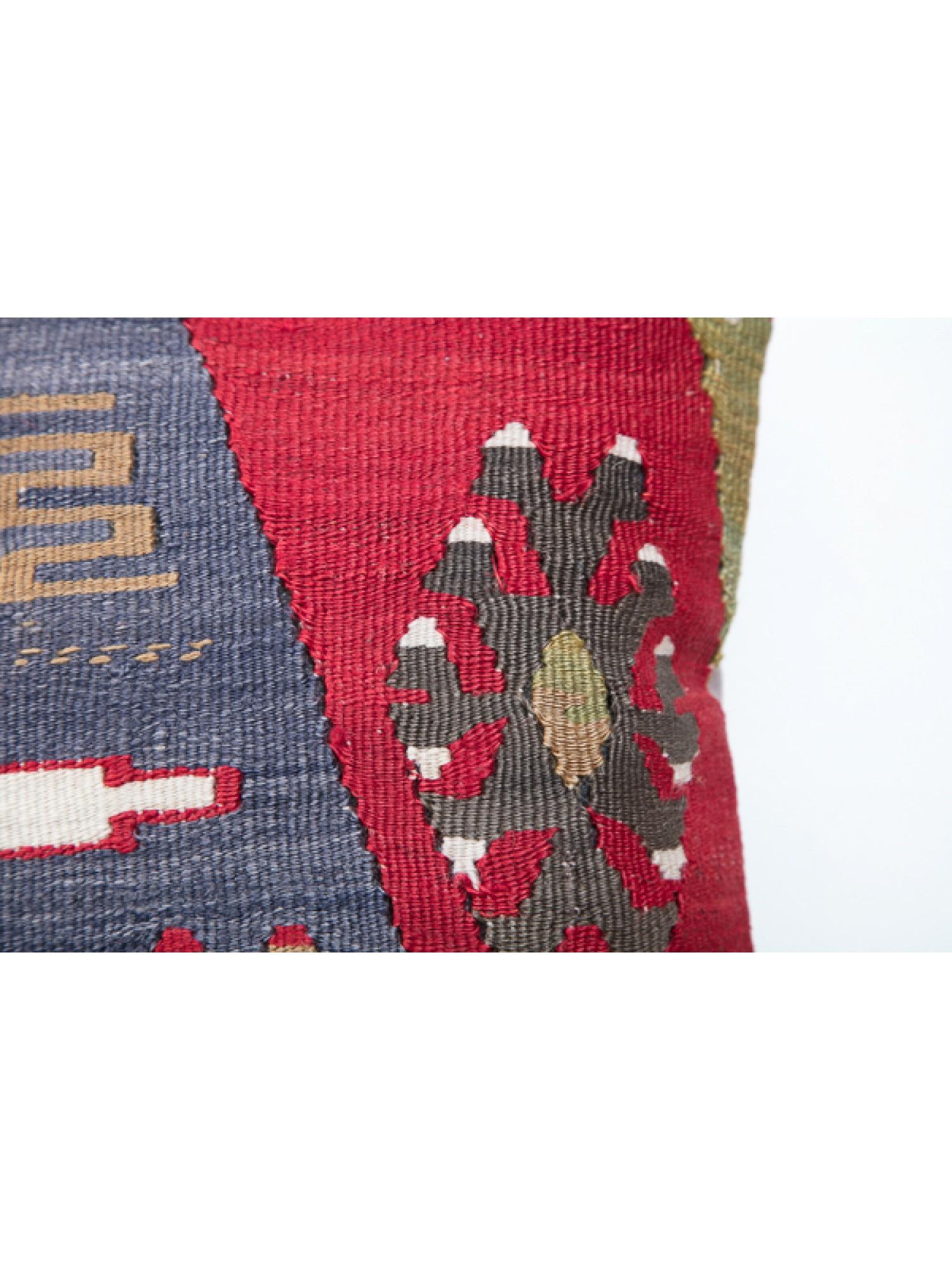 Turc Coussin coussin Kilim vintage et ancien, coussin moderne turc d'Anatolie Yastik KC3524 en vente