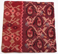Vintage & Old Kilim Cushion Cover, Anatolian Yastik Turkish Modern Pillow 4523