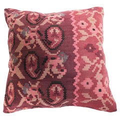 Vintage & Old Kilim Cushion Cover, Anatolian Yastik Turkish Modern Pillow 4523